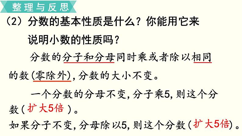 小学数学苏教版六年级下册第7单元数与代数第3课时    分数、百分数的认识 PPT课件05