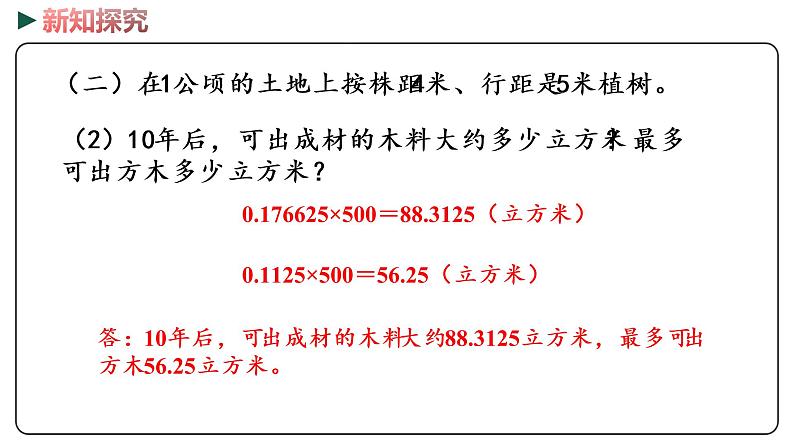 冀教版数学六年级下册 6.4.2.1《开发绿色资源》PPT课件08