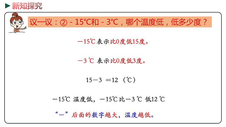 冀教版数学六年级下册 1.1《天气预报中的负数》PPT课件08