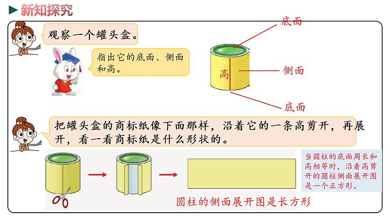 冀教版数学六年级下册 4.1《圆柱和圆柱的侧面积》PPT课件08