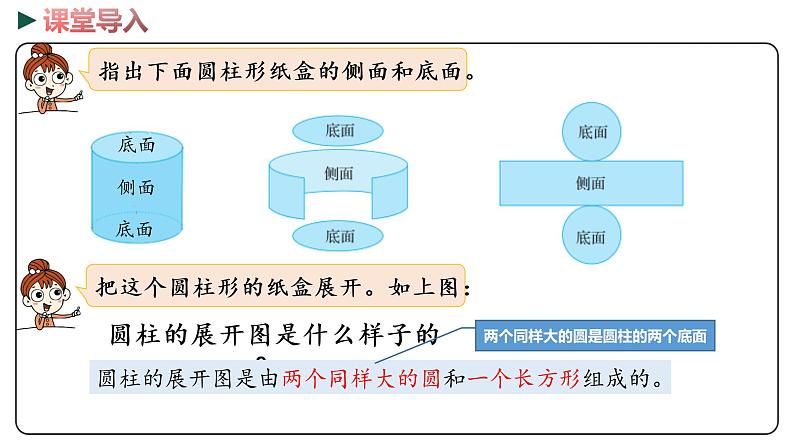 冀教版数学六年级下册 4.2《圆柱的表面积》PPT课件03