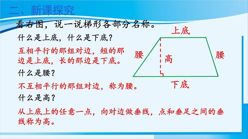 人教版四年级数学上册 5平行四边形和梯形 第6课时 梯形 课件04