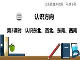 小学数学苏教版二年级下册第3单元   第3课时  认识东北、西北、东南、西南 PPT课件