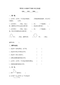 数学二年级下册七 爱心行动——图形与拼组单元测试课后作业题