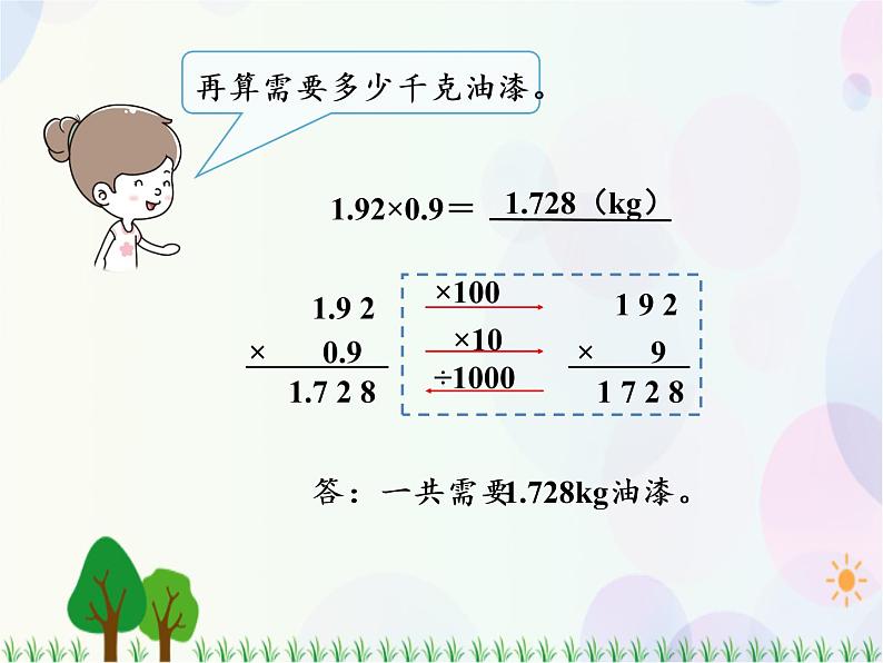 人教版数学五年级上册  第1单元 小数乘法 第2课时 小数乘小数（1） 精品课件06