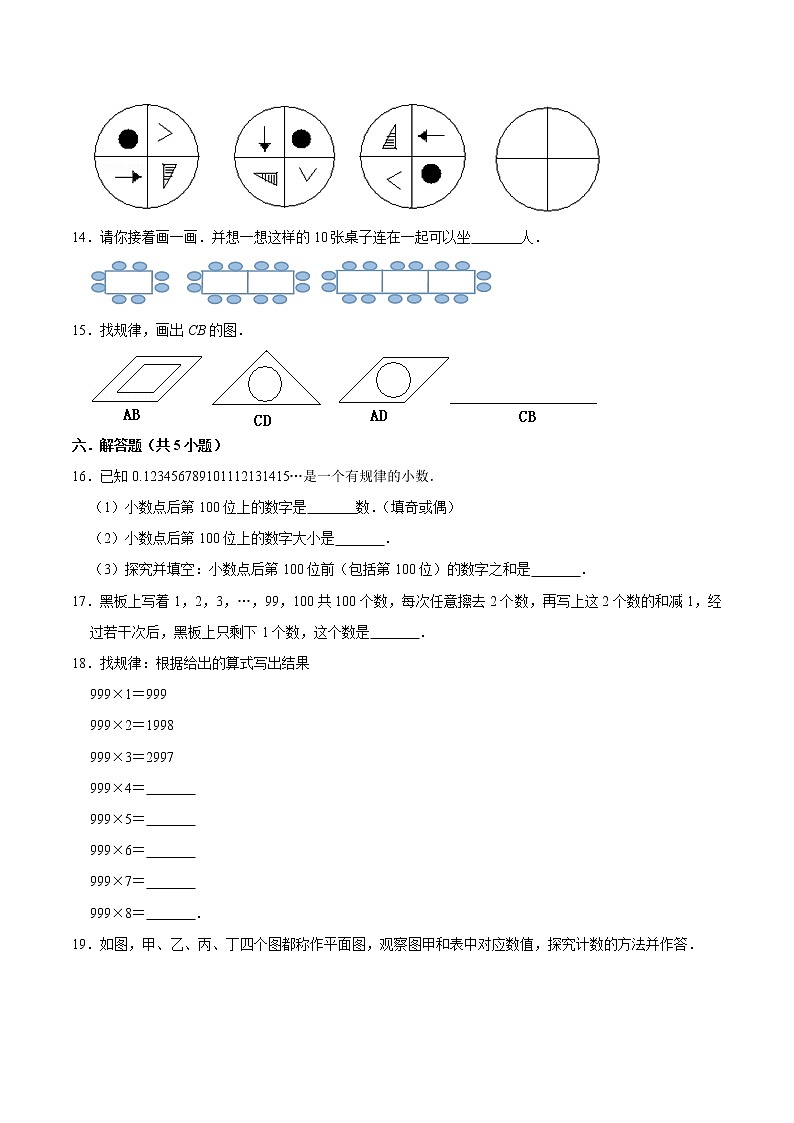 【期末专项复习】人教版小学数学六年级下册第六单元整理与复习数学思考精炼卷（含答案）（一）03