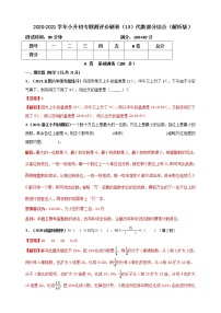 2020-2021学年小升初专题测评必刷卷（13）代数部分综合（原卷及解析卷）