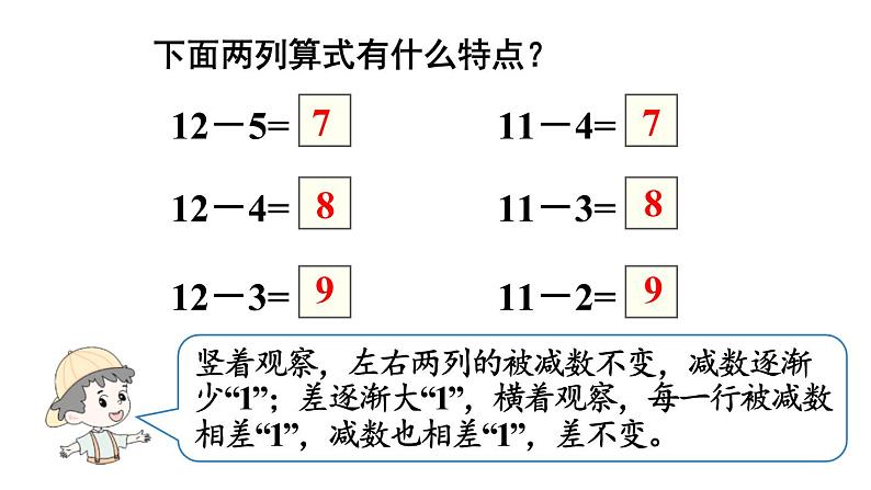 人教版 / 一年级下册第2章 十几减5、4、3、2 课件07