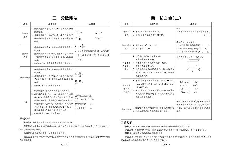 北师大版 5年级数学下册试卷：考点梳理+周考+单元考+月考+期中+期末+答案PDF第2页