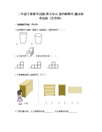 小学数学青岛版 (六三制)二年级下册五 谁的眼睛亮——观察物体课堂检测