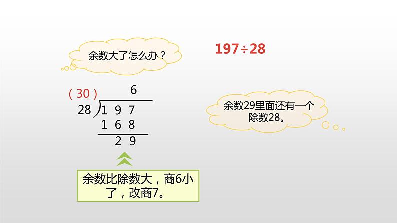 人教版小学数学四年级上册 六单元《除数接近整十数的笔算除法课件PPT） 第四课时》08