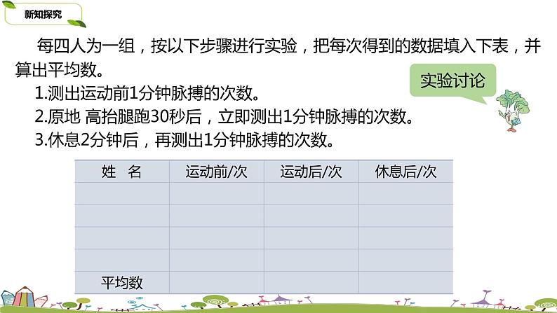 30.苏教版 数学 四年级 上册 《运动与身体变化》PPT课件第7页