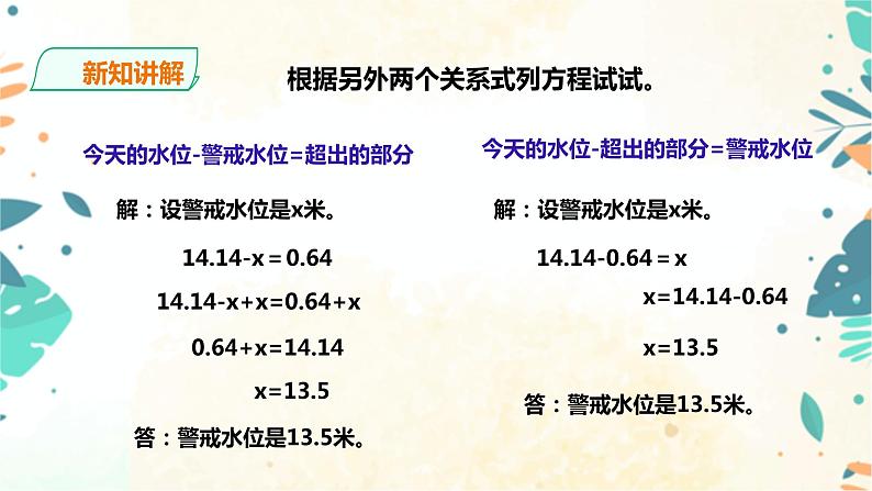 人教版五上第五单元第六课时《实际问题与方程1》 （课件ppt+教案+导学单）08