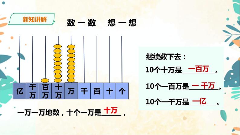 人教版四上第一单元第一课时《亿以内数的认识》课件第7页