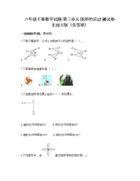 小学数学北师大版六年级下册图形的运动一课一练