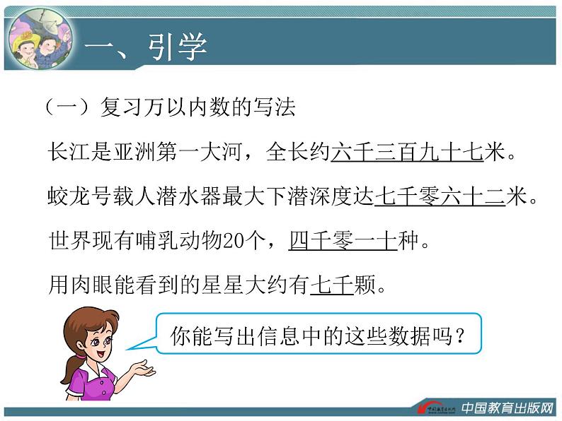 人教版四年级数学  亿以内数的写法 教学课件第2页