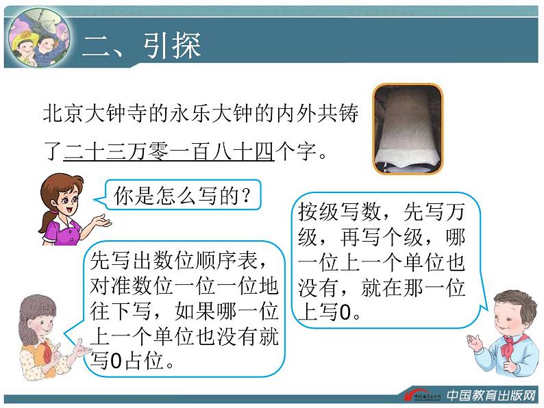 人教版四年级数学  亿以内数的写法 教学课件第6页