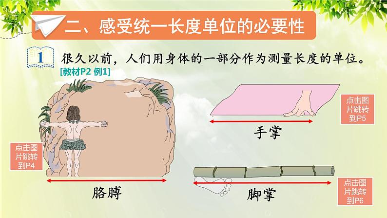 人教版二年级数学上册 1长度单位 第1课时 认识厘米和用厘米量课件第3页