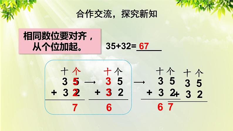 人教版二年级数学上册 2 100以内的加法和减法（二）1加法 第2课时 不进位加（2）课件05