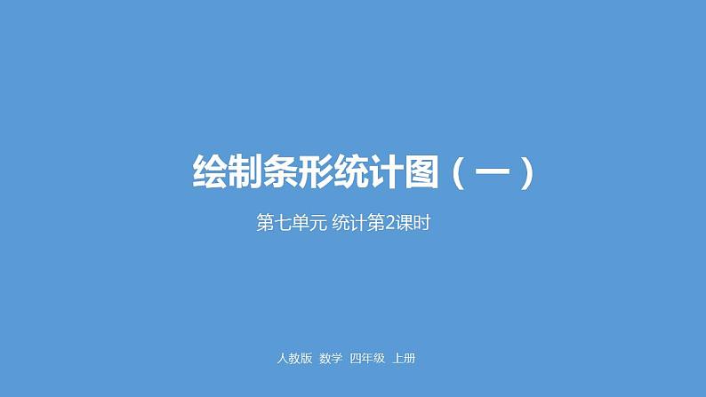 人教版小学数学四年级上册 第七单元《条形统计图》课时2课件PPT01