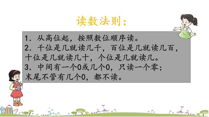 西师大版数学四年级上册  1.2 《数的读法（二）》PPT课件+课时练08