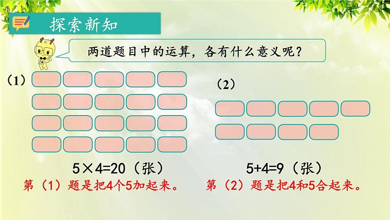 人教版二年级数学上册 4 表内乘法（一） 2 2-6的乘法口诀 第6课时 解决问题课件05