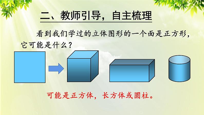 人教版二年级数学上册 9 总复习 第4课时 观察物体 搭配 认识时间课件08