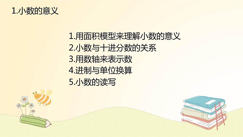 北师大版数学4年级下册--1小数的意义和加减法--第8课时--整理与复习PPT课件第3页