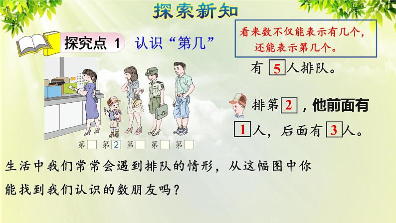 人教版一年级数学上册  3  1~5的认识和加减法  第3课时  第几 课件第3页