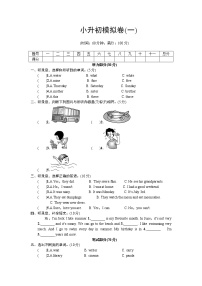 4小升初模拟卷（含答案）