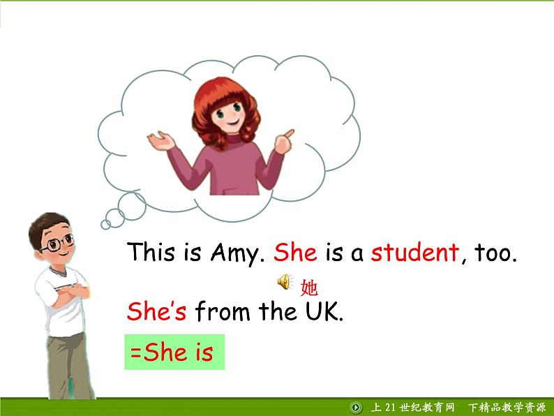 人教版(PEP)英语三下同步  Unit1Welcome back to school PB Let’s talk (课件+教案+练习+素材)06