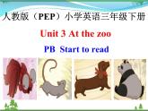 人教版(PEP)英语三下同步  Unit 3 At the zoo PB start to read( 课件+教案+习题+素材)
