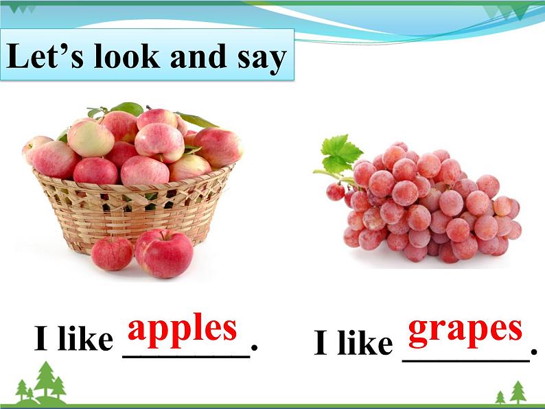 Unit 5 Do you like pears PB Let 's talk 课件第3页