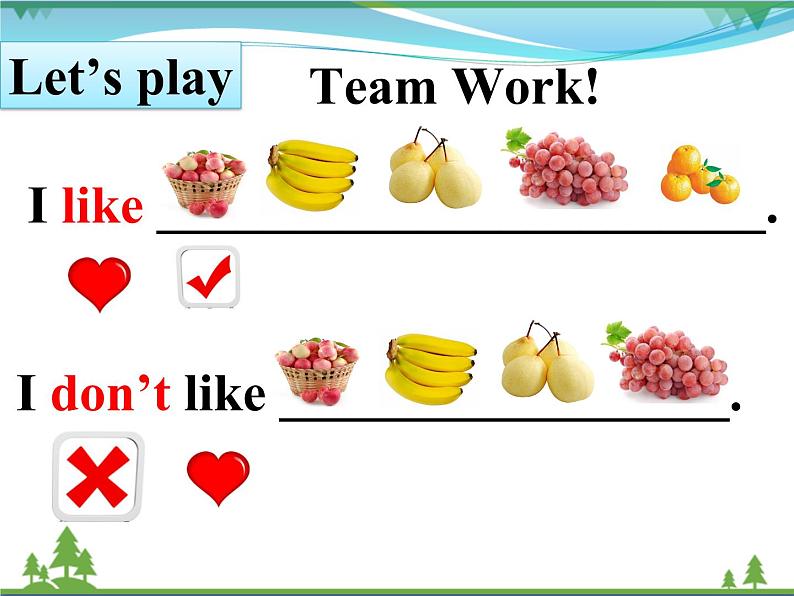 Unit 5 Do you like pears PB Let 's talk 课件第7页