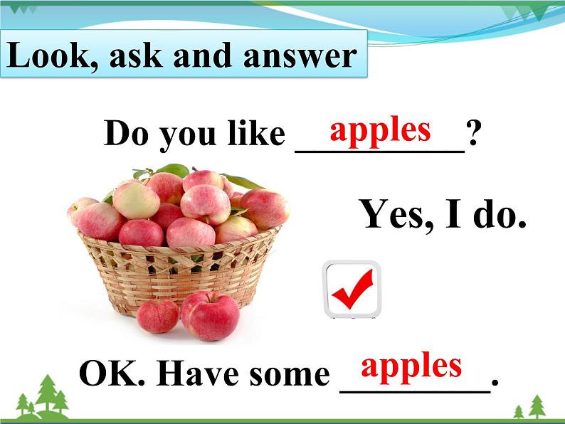 Unit 5 Do you like pears PB Let 's talk 课件第8页