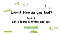 小学英语Unit 6 How do you feel? Part A图片课件ppt