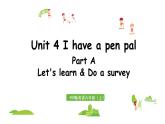 2021年秋人教PEP版六年级英语上册 Unit 4 Part A  Let's learn & Do a survey （课件+素材）