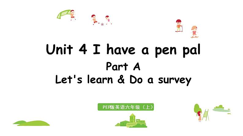 2021年秋人教PEP版六年级英语上册 Unit 4 Part A  Let's learn & Do a survey （课件+素材）01