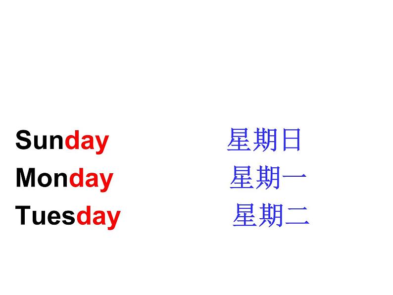 Unit 6 My Week Lesson 1 课件3第3页