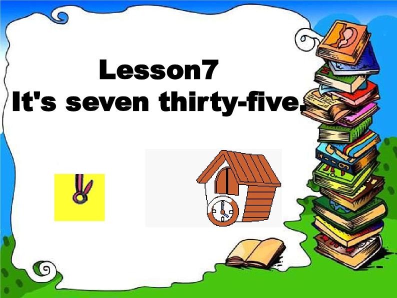 小学英语科普版五年级下册英语lesson7It 's seven thirty-five课件PPT第1页