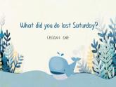 科普版六年級下冊lesson4-1課時(shí) what did you do las tsaturday課件PPT