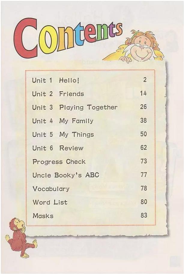 北师大版小学英语三年级上册电子课本书（高清PDF版）第2页