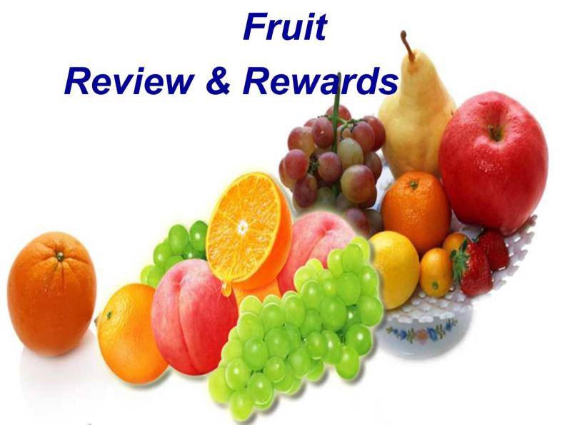 一年级上册英语Unit 6 Fruit_Review ＆ Rewards_课件-人教新起点版01