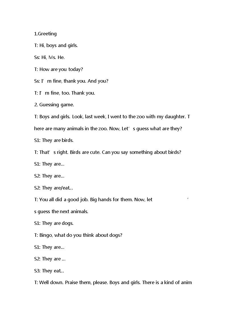 外研版（三起）英语六年级上 Module7 Unit1 教案02