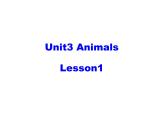 一年级上册英语Unit 3 Animals Lesson 1课件-人教新起点版