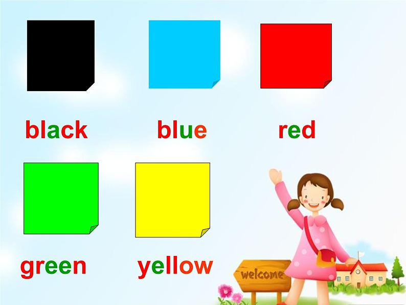 一年级上册英语Unit 5 Colours_Lesson 3_课件-人教新起点版02