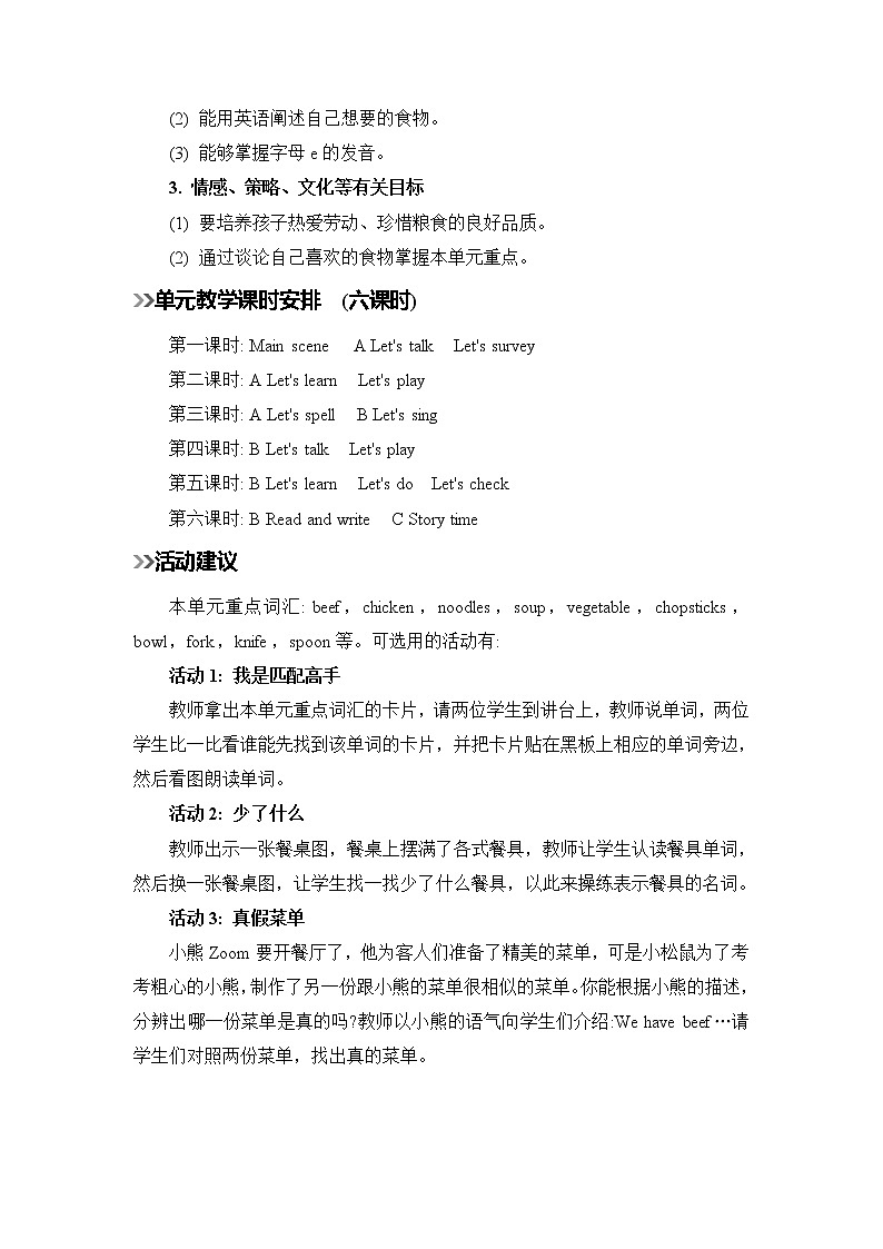 人教版英语四年级上册 Unit 5 Part A  第1课时 PPT课件+素材+教案02