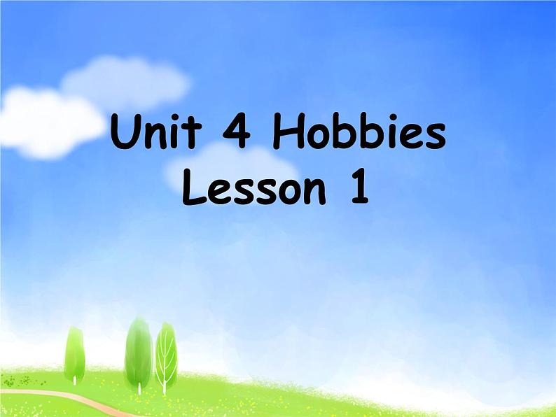 人教新起点四年级英语下册Unit 4 Lesson 1课件01