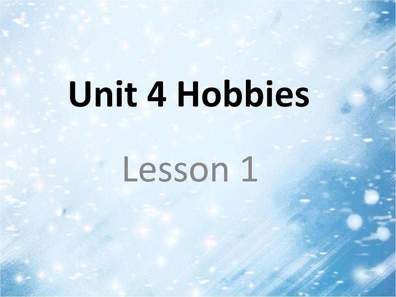 人教新起点四年级英语下册Unit 4 Lesson 1课件01