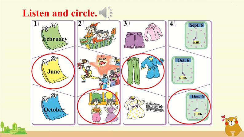 冀教英语五年级上册 Unit 4 Again, please! PPT课件+素材06